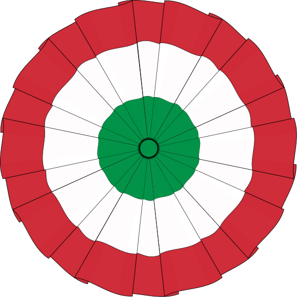 The National Cockade Of Italy - Federalist Party (600x600)