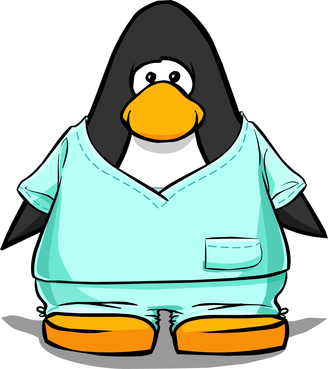 Scrubs From A Player Card - Club Penguin Vuvuzela (1380x1554)