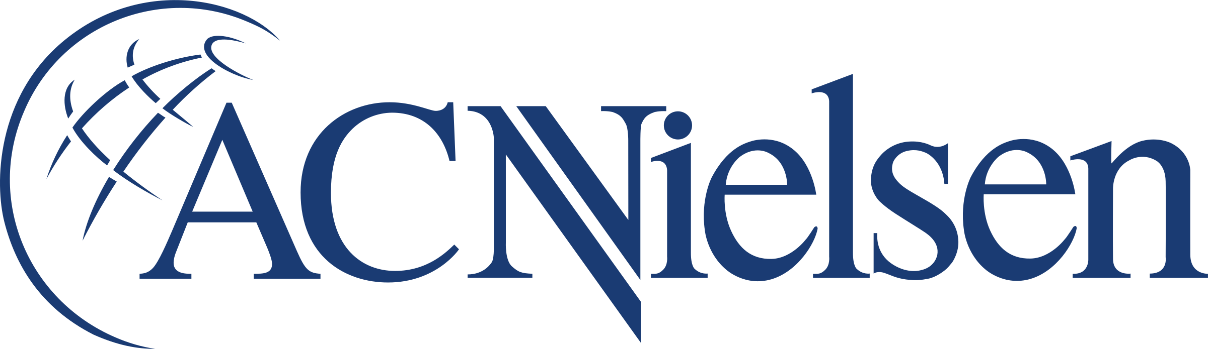 Ac Nielsen 1 Logo Logo Png Transparent - Ac Nielsen Logo (2400x695)