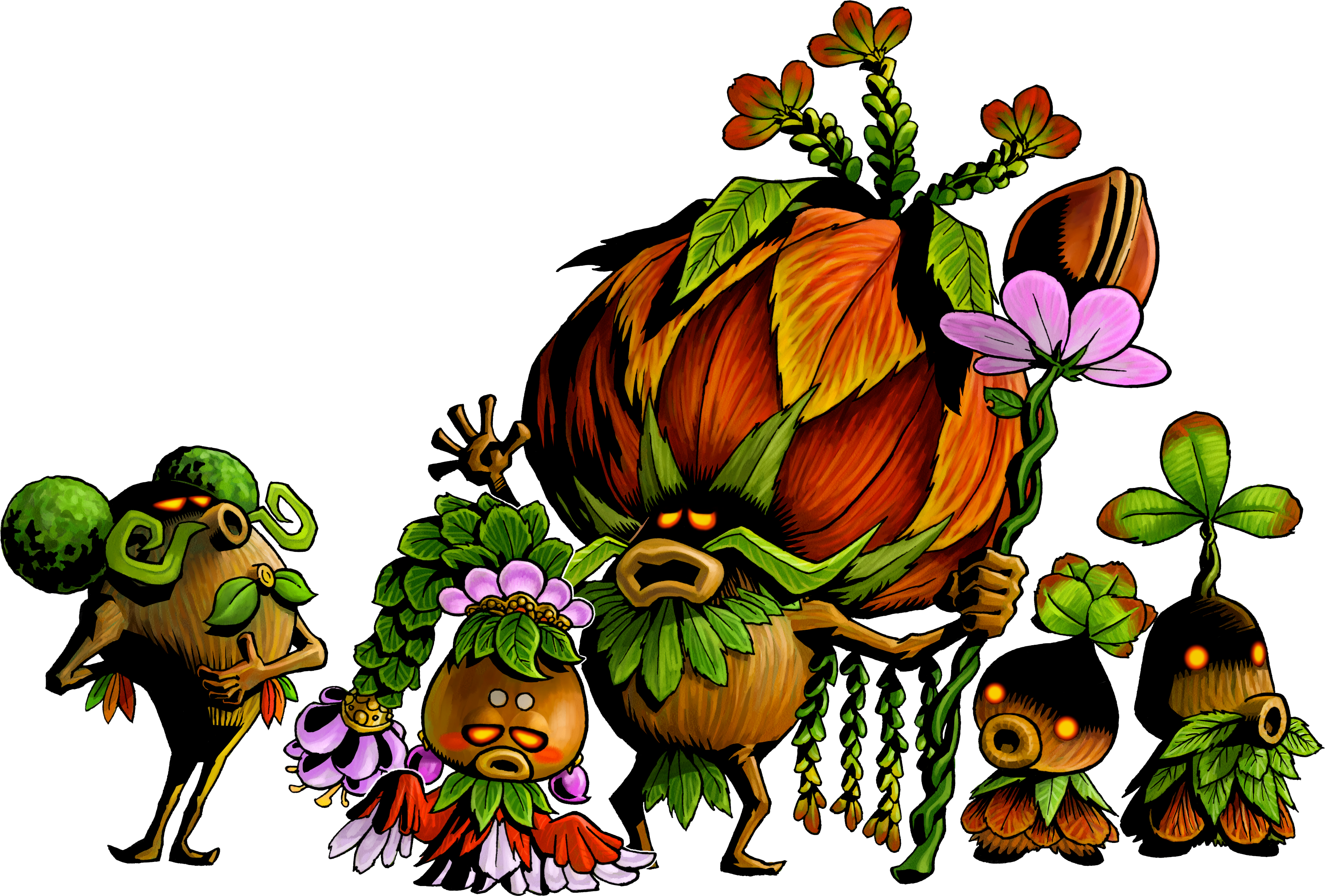 Deku Scrubs Come In Varying Sizes And Shapes, But Always - Legend Of Zelda Deku Scrub (3465x2343)