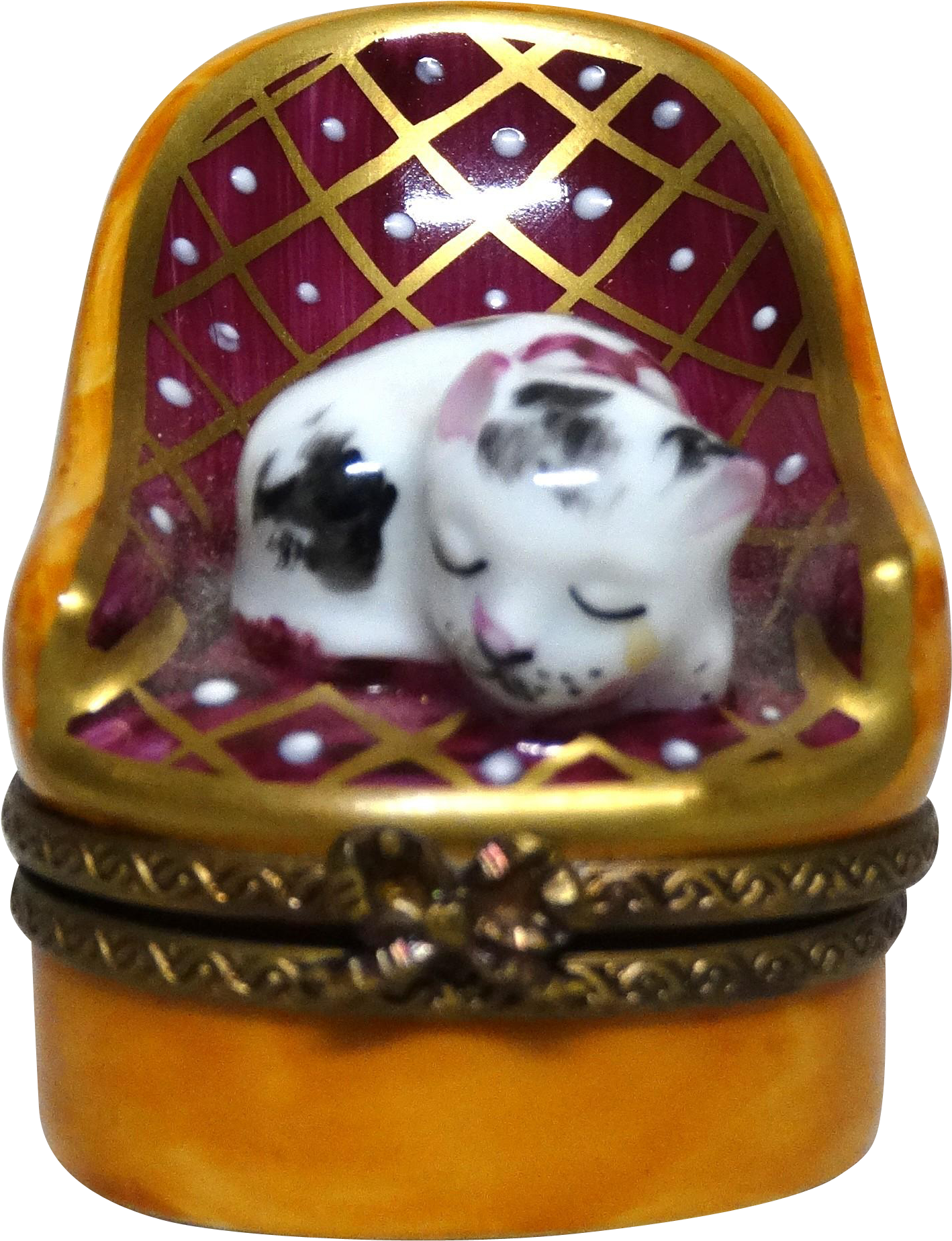 Limoges France Peint Main Rochard Hand-painted Porcelain - Pug (1846x1846)