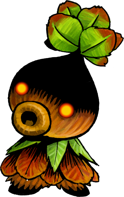 Deku Scrub Majora's Mask Official Art Render - Deku Scrub Majora's Mask (519x821)