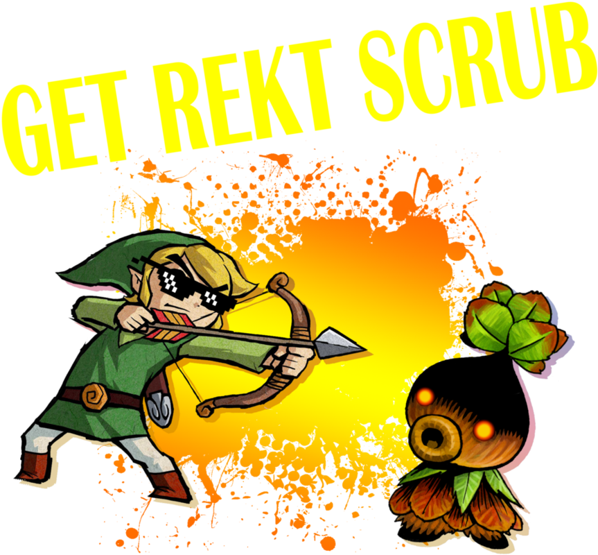 Get Rekt Scrub By The Bryce Is Right - Deku Scrub (905x882)