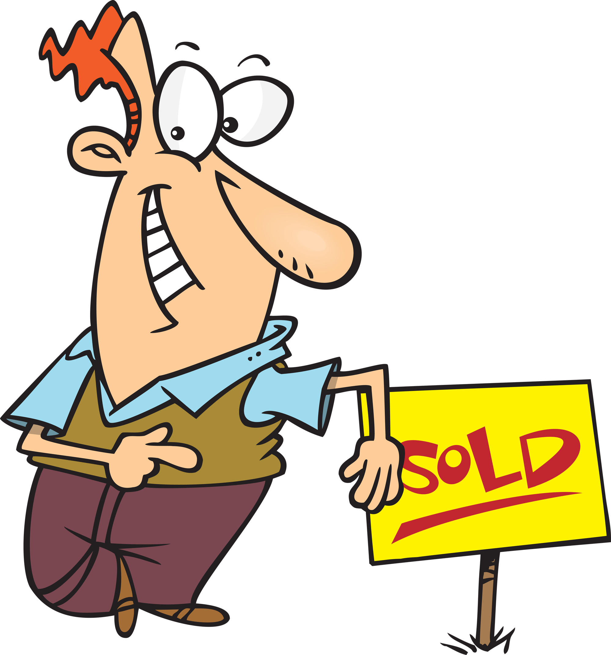 Are You Ready To Make A Purchase Offer On Silver Lake - Seller And Buyer Cartoon (2000x2144)