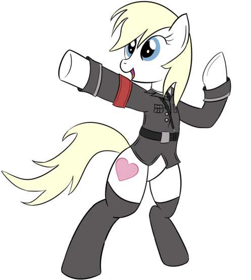 Sethisto, Belt, Bipedal, Clothes, Earth Pony, Female, - Cartoon (600x600)
