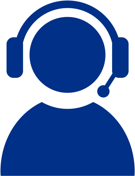 Talk To A Media Destruction Expert - Customer Service Agent Icon Blue (904x960)