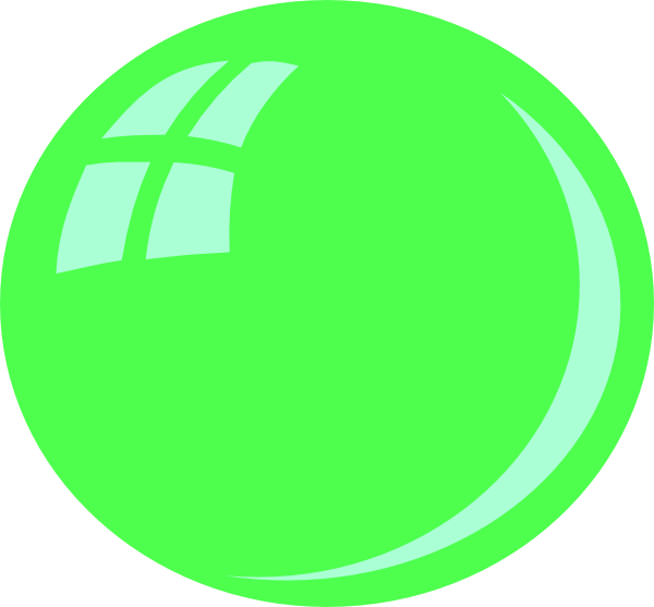 Green Bubble Clipart (600x557)