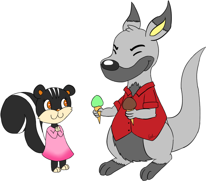 Ice Cream By Fuzzbyroo - Cartoon (912x809)