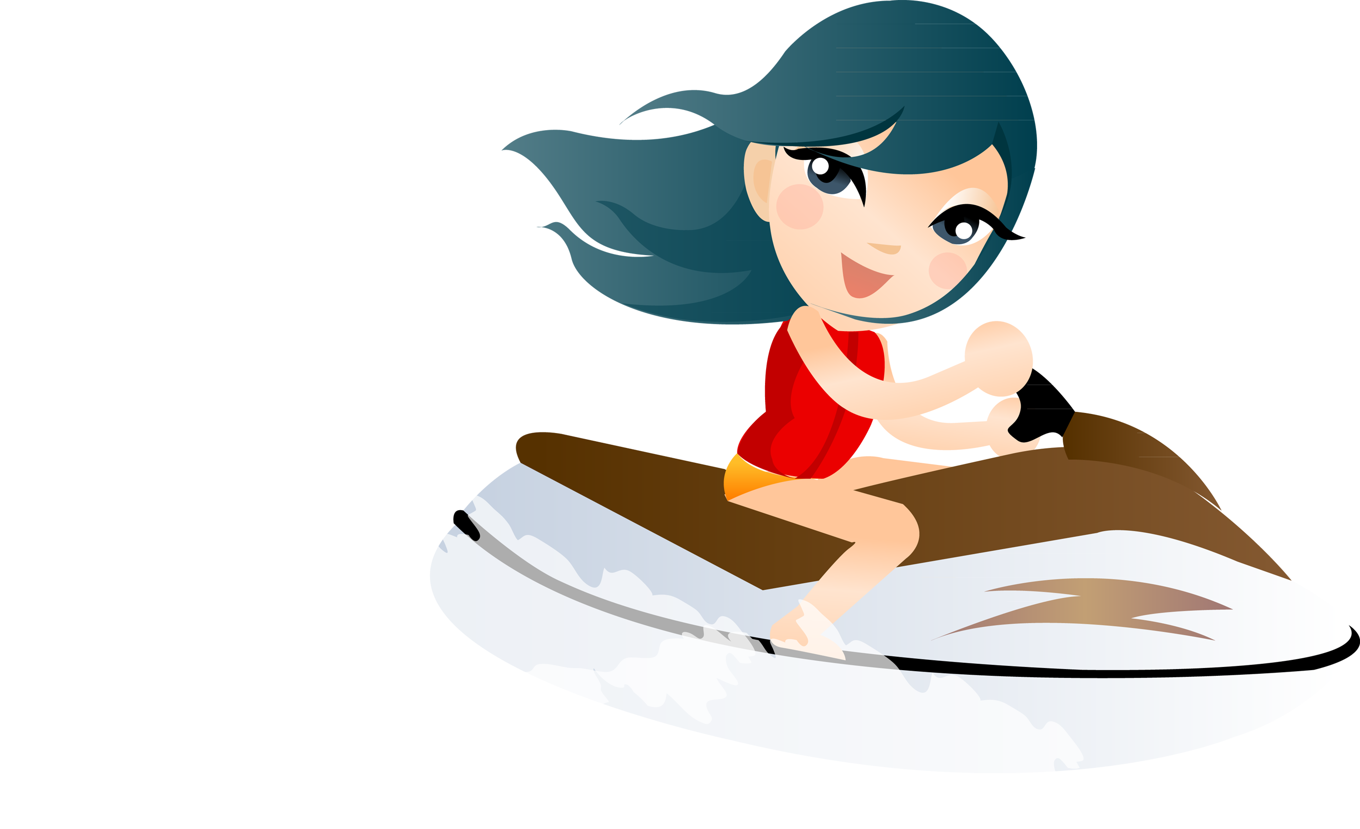 Ukraine Cartoon Clip Art - Personal Water Craft (2645x1612)