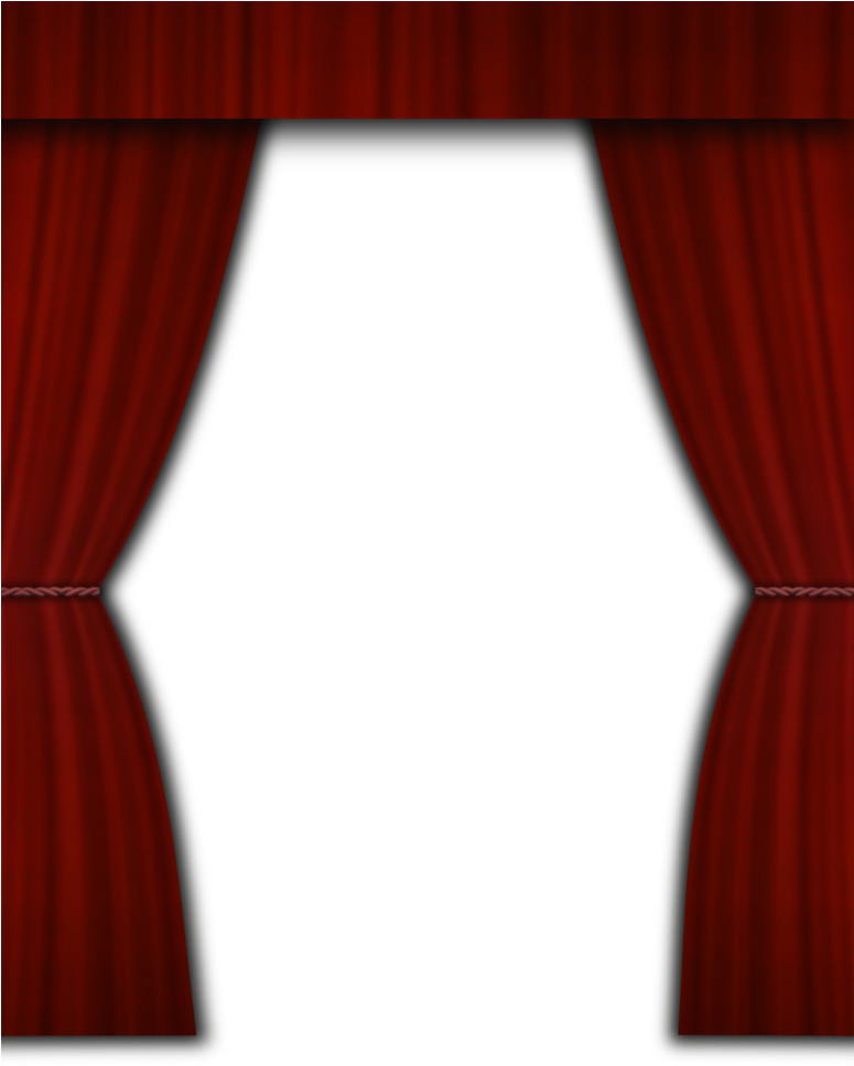 Dark Curtain Transparent Png Image - Red Curtains Transparent Background (774x1032)