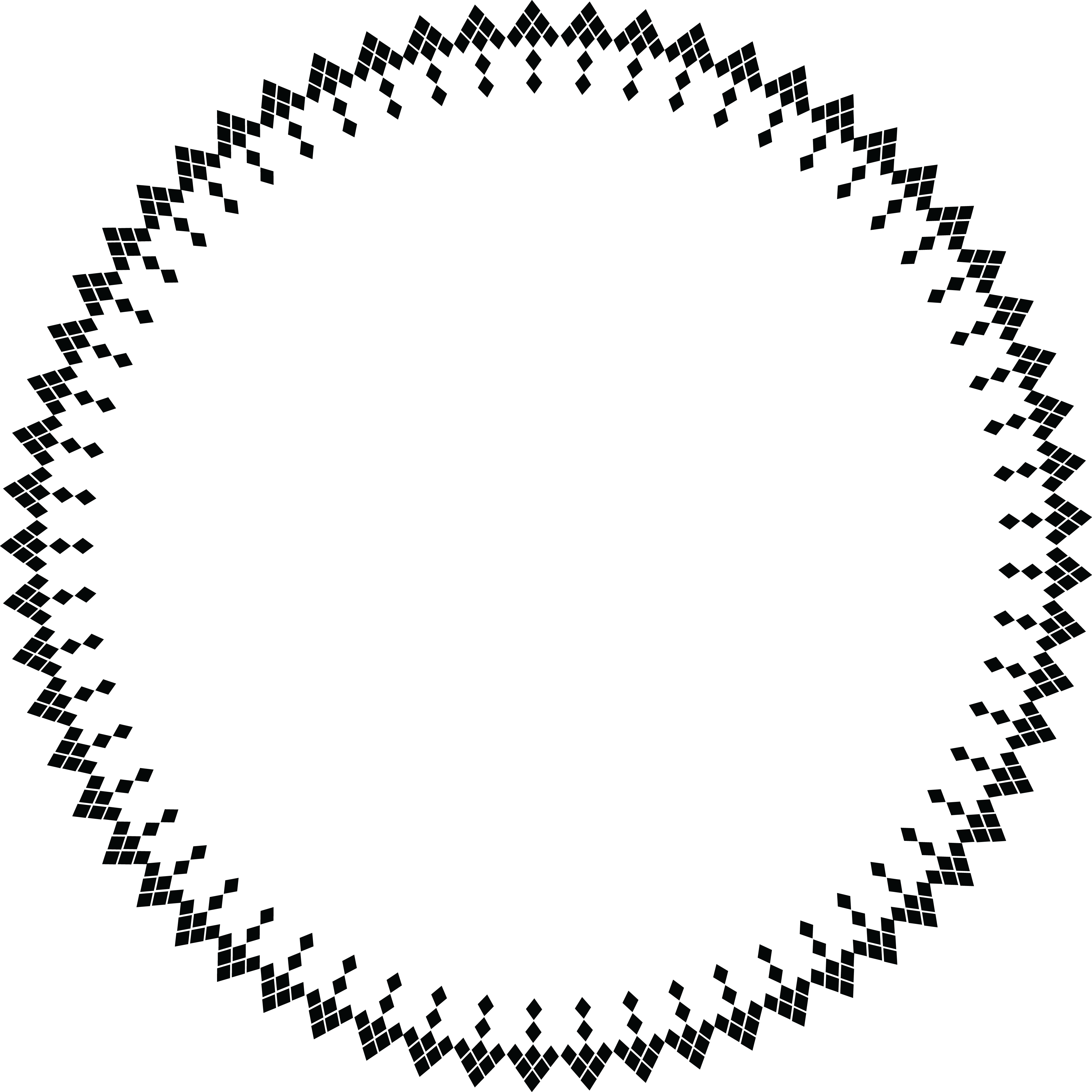 Free Clipart Of A Round Geometric Frame - Circle Frame .png (4000x4001)