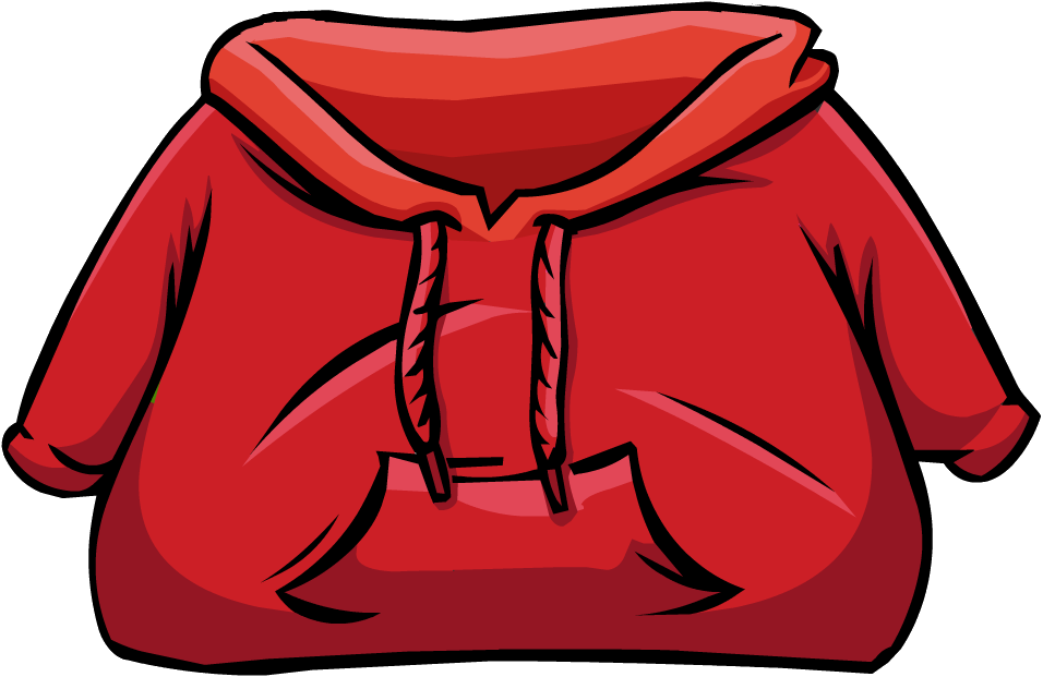 Red Hoodie - Club Penguin Red Hoodie (956x621)