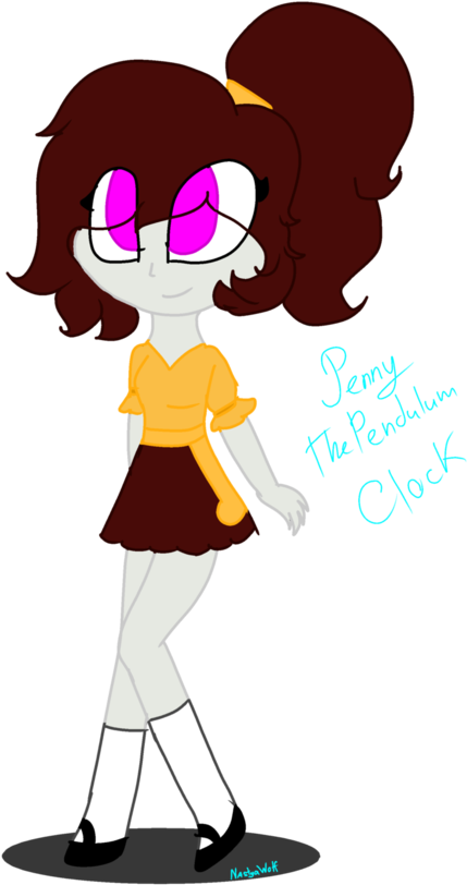 Penny The Pendulum Clock Human By Astya45 - Cartoon (752x1063)