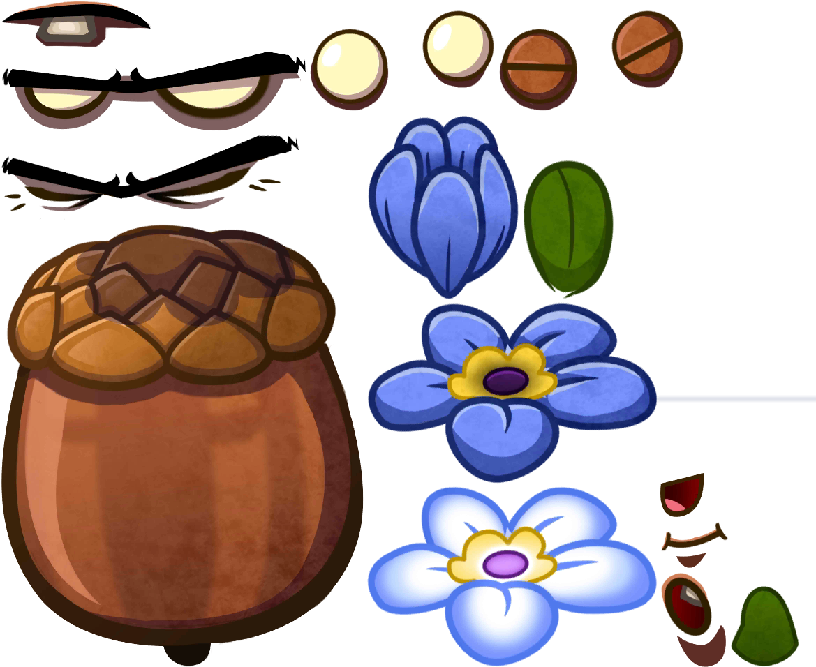 Second Lily Pad Textures - Forget Me Nuts Pvz Heroes (1169x1024)