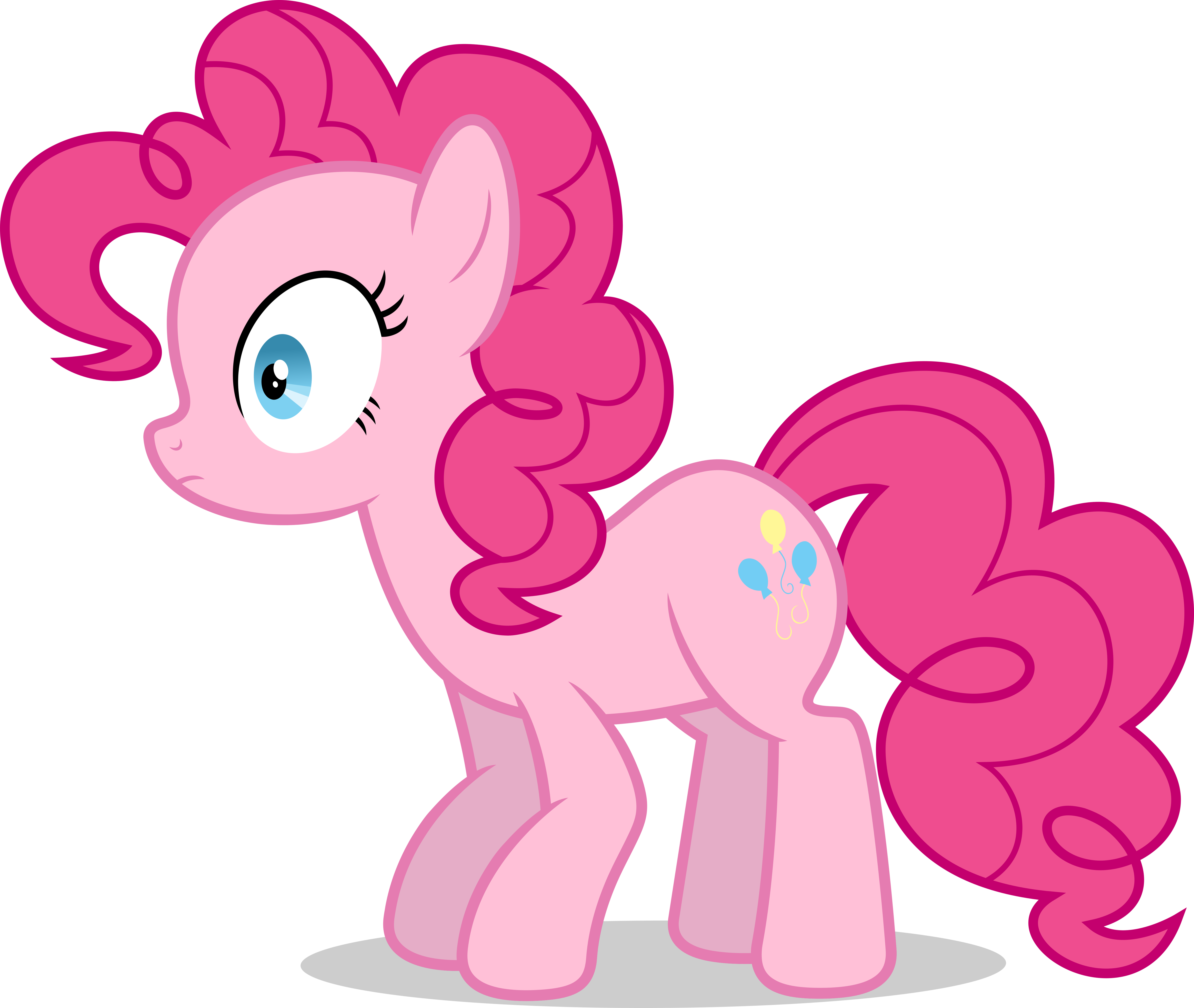 Worried Pinkie Pie Vector (7000x5909)