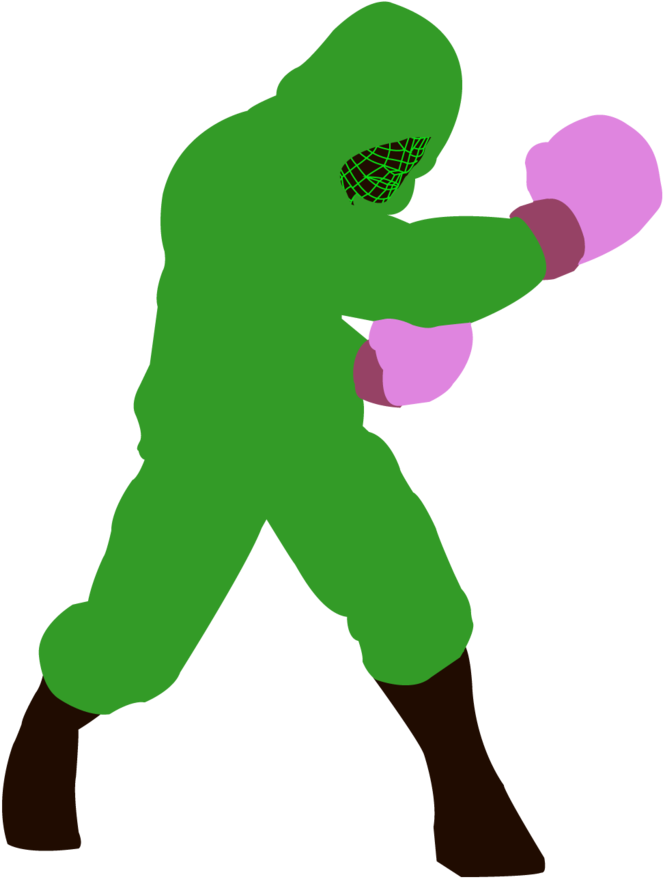 Little Mac, Wireframe Hoodie - Illustration (1024x1024)