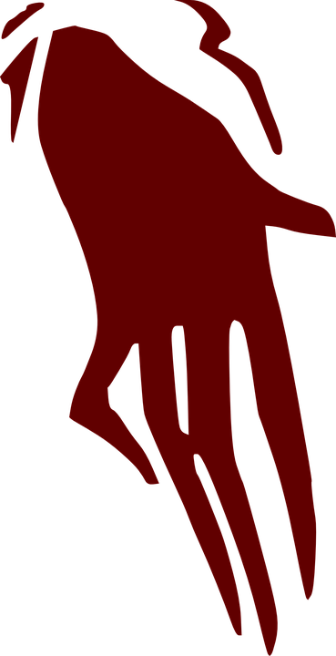 113,054 Scary Clip Art Images And - Creepy Hand Vector (369x720)