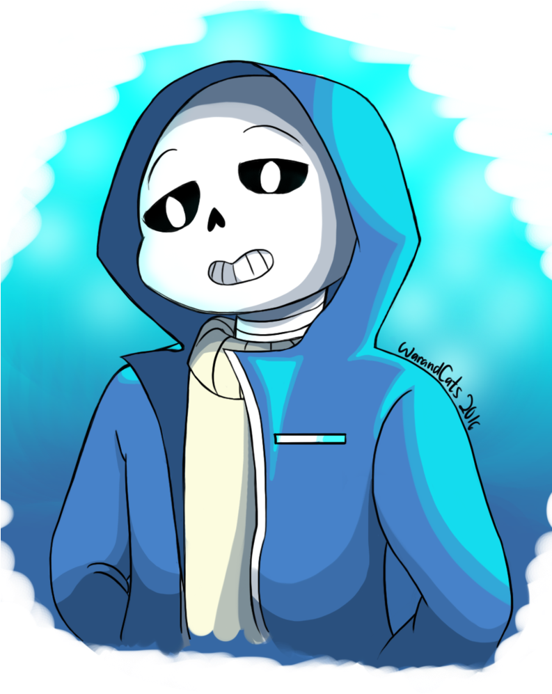 Sans' New Hoodie By Warandcats - Sans With His Hoodie (792x1008)