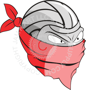 Volleyball Bandit - Volleyball Clip Art (346x361)