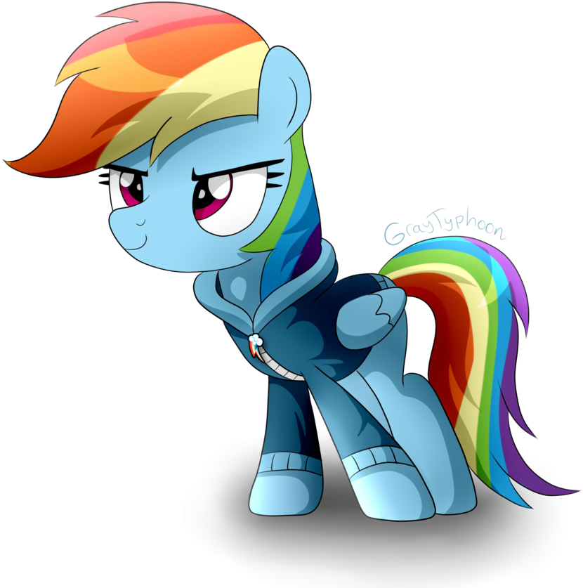 Hoodie And Dashie By Graytyphoon - Cartoon (894x894)