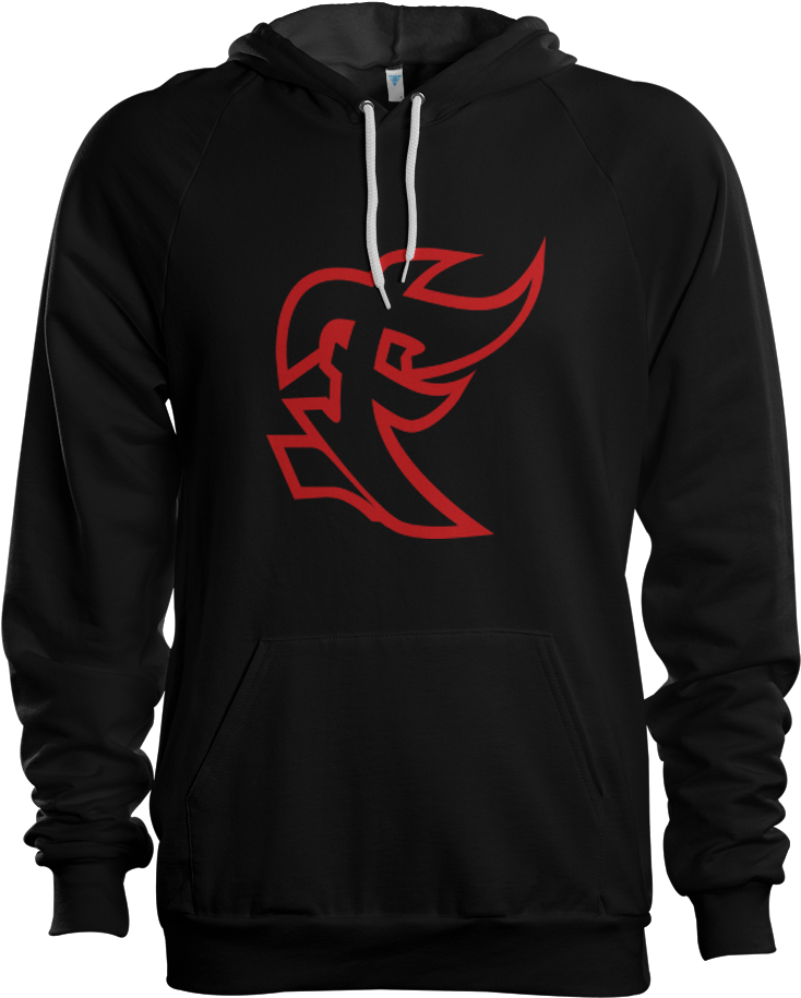 Fuza Gaming Red Logo Hoodie - Hoodie (1000x1000)