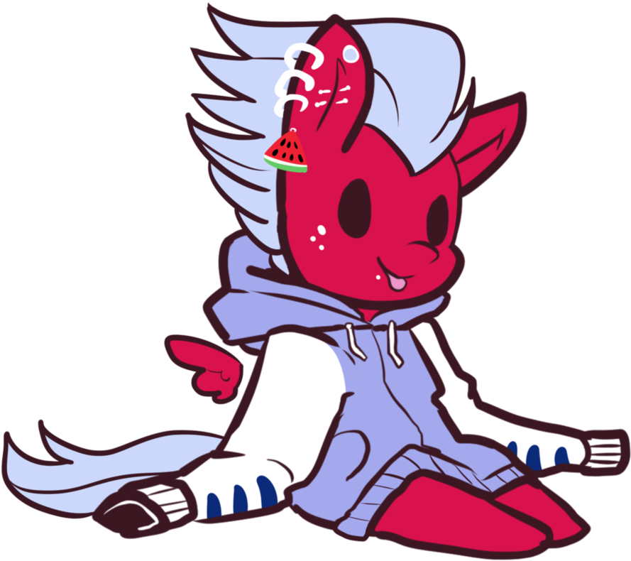 Neoncel, Chibi, Clothes, Cute, Ear Piercing, Floating - Cartoon (972x823)