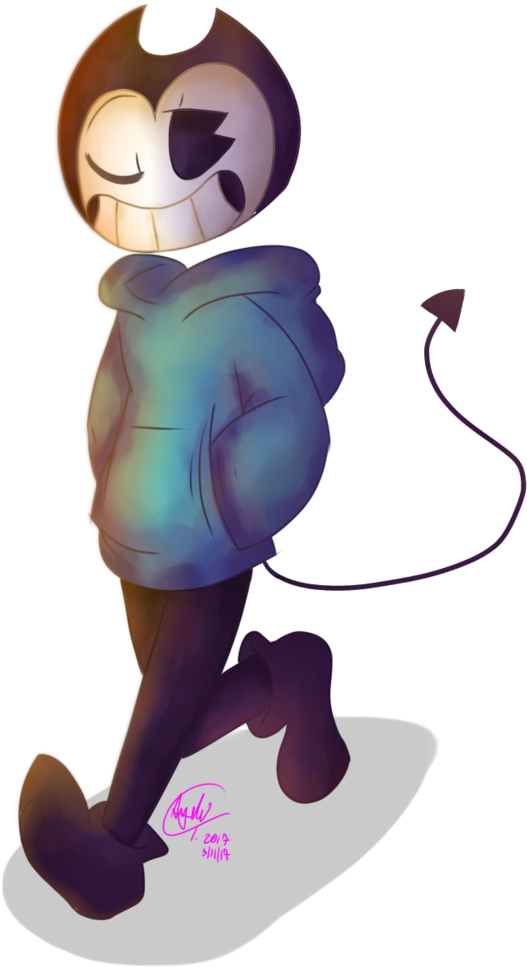 Hoodie Bendy Uwu By Xxray-phoenixxx - Bendy With A Hoodie (758x1054)