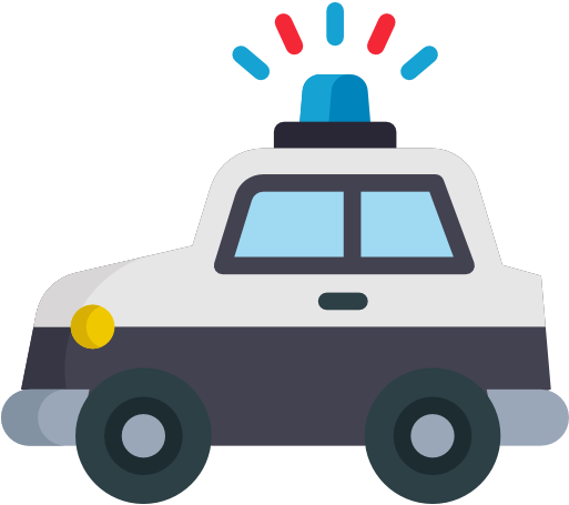 Police Car Free Icon - Model Car (512x512)