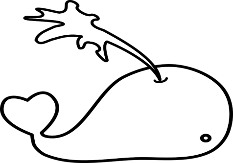 Coloring Trend Medium Size Simple Cartoon Eyes Water - Whale Coloring Pages (476x333)