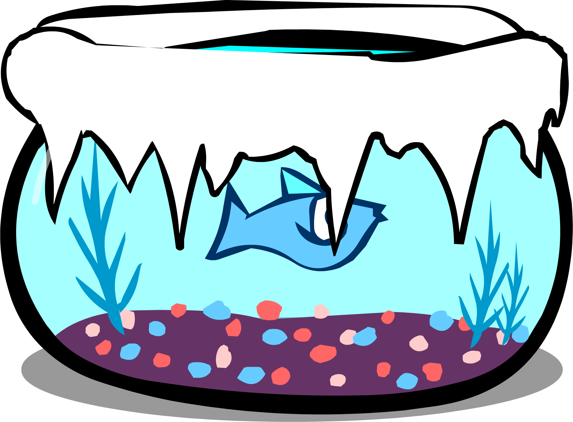 Fish Bowl Sprite 002 - Fish In A Bowl Gif (1948x1434)