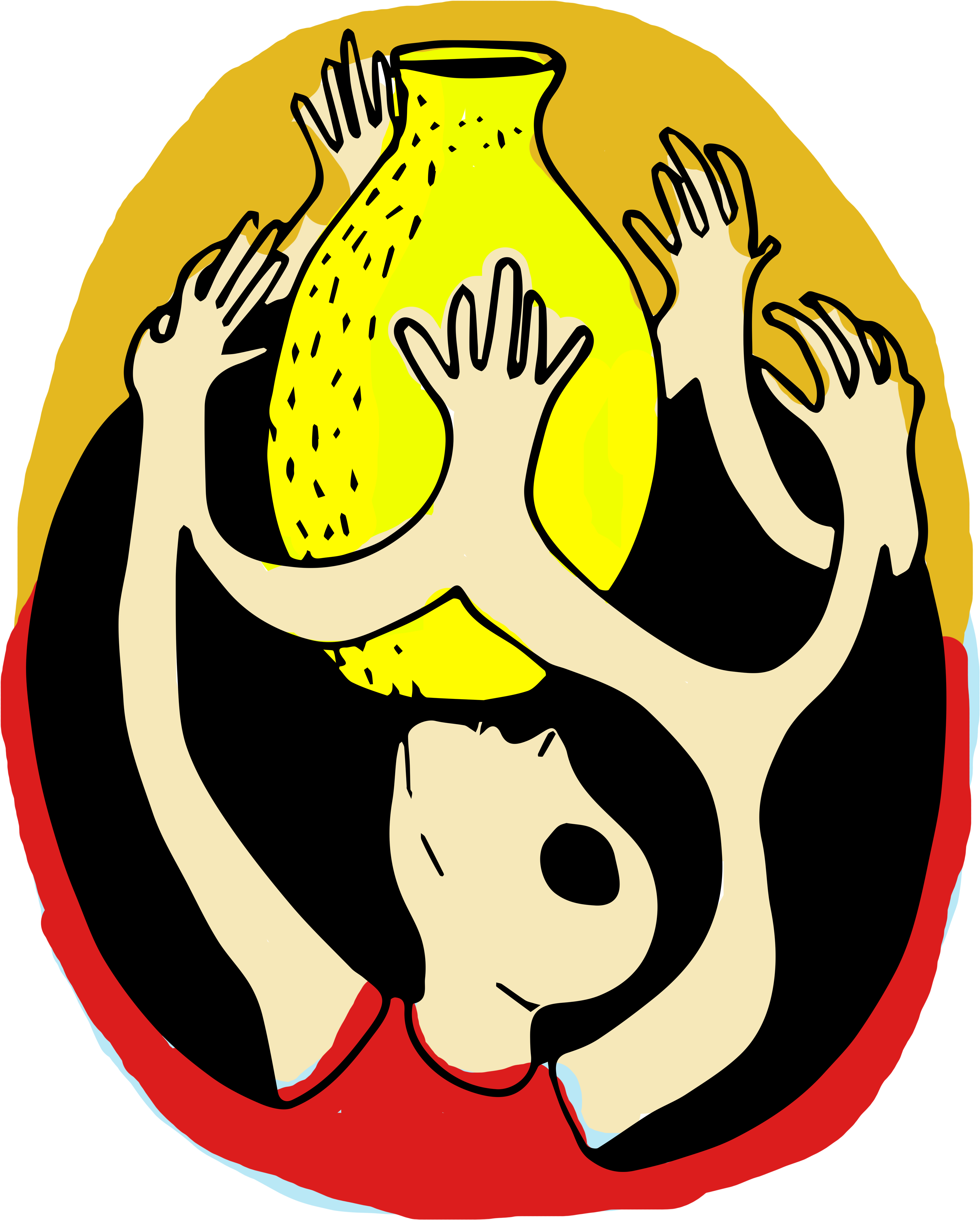 Turn Around The Pot Hoodie - Illustration (3600x4800)