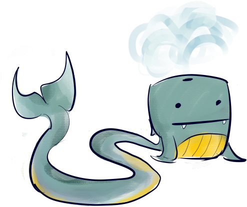 Baby Whale Cliparts - Cartoon (500x469)