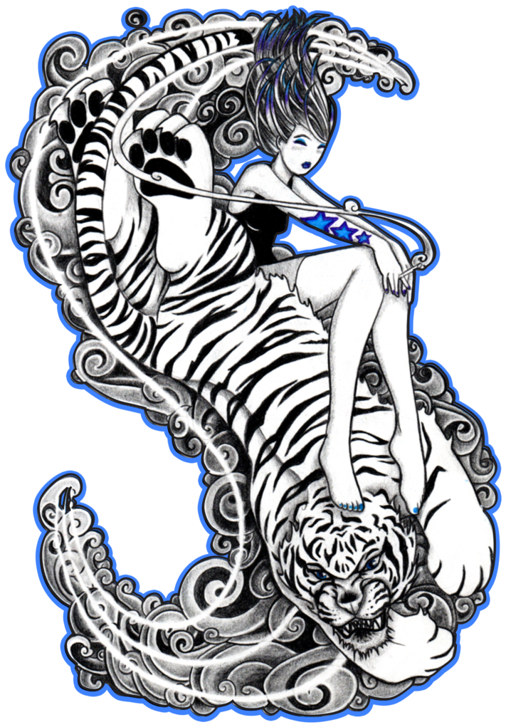 Tiger Girrrrl Hoodie - Tiger (896x1024)