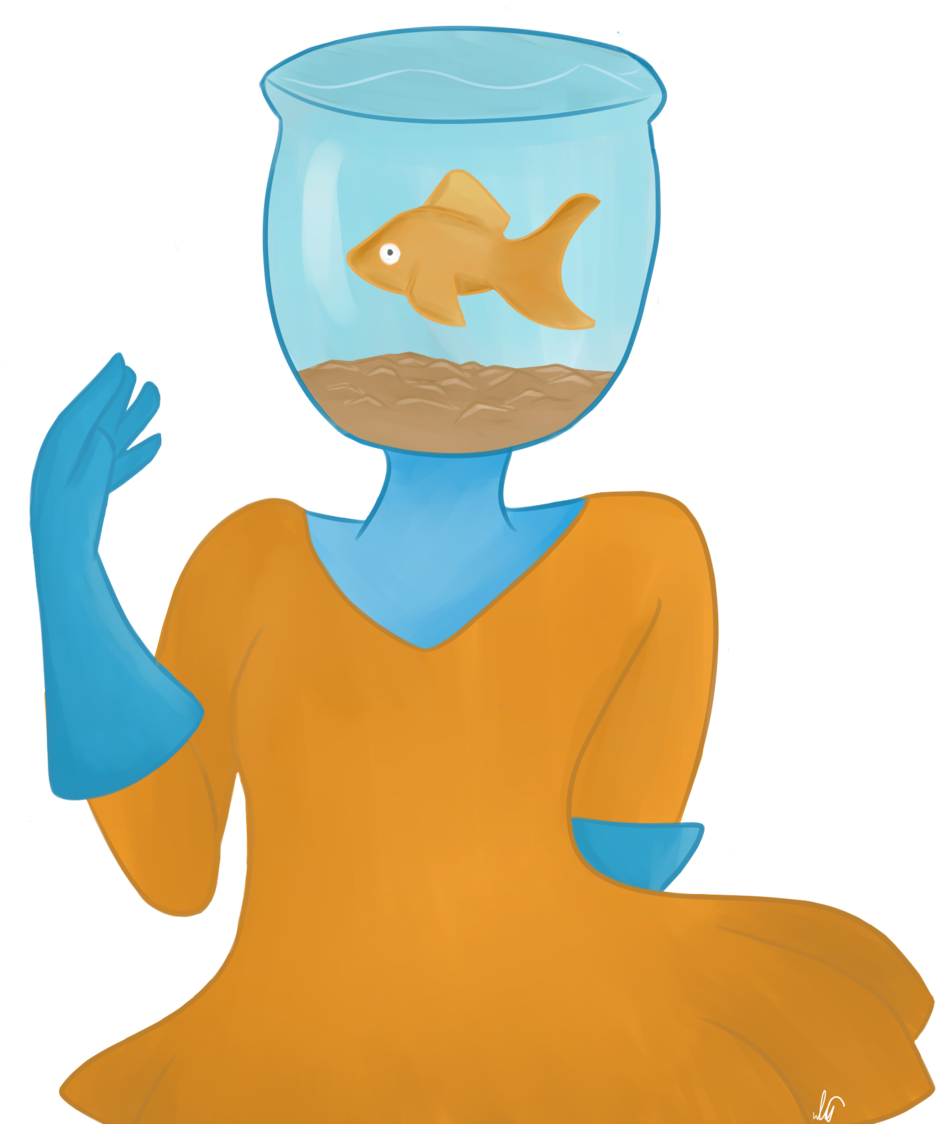 Fish Bowl By Kingcloudcat Fish Bowl By Kingcloudcat - Illustration (1024x1136)