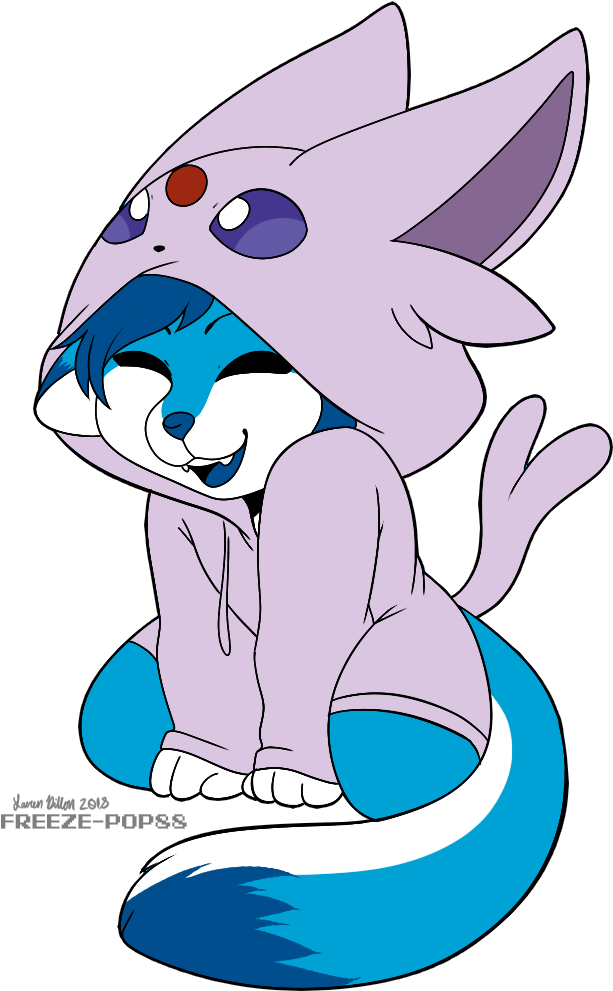 Espeon Hoodie - Cartoon (1093x1057)