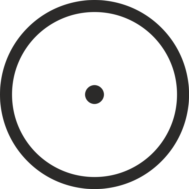 Circle With Central Point Free Vector - Stick Figure Happy Face (800x800)