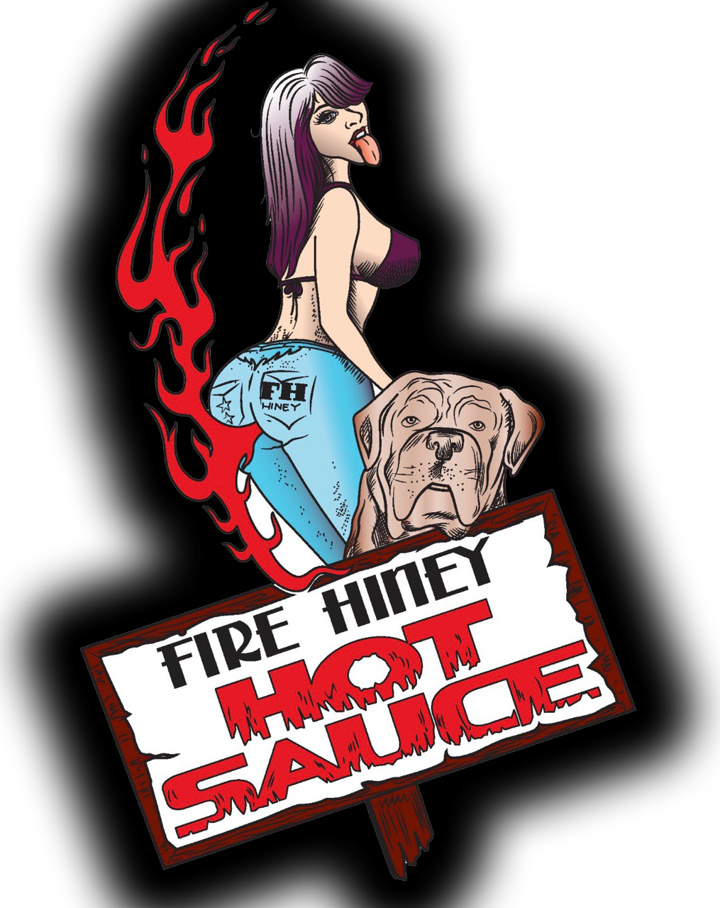 Fire Hiney Hot Sauce - Illustration (1015x1280)