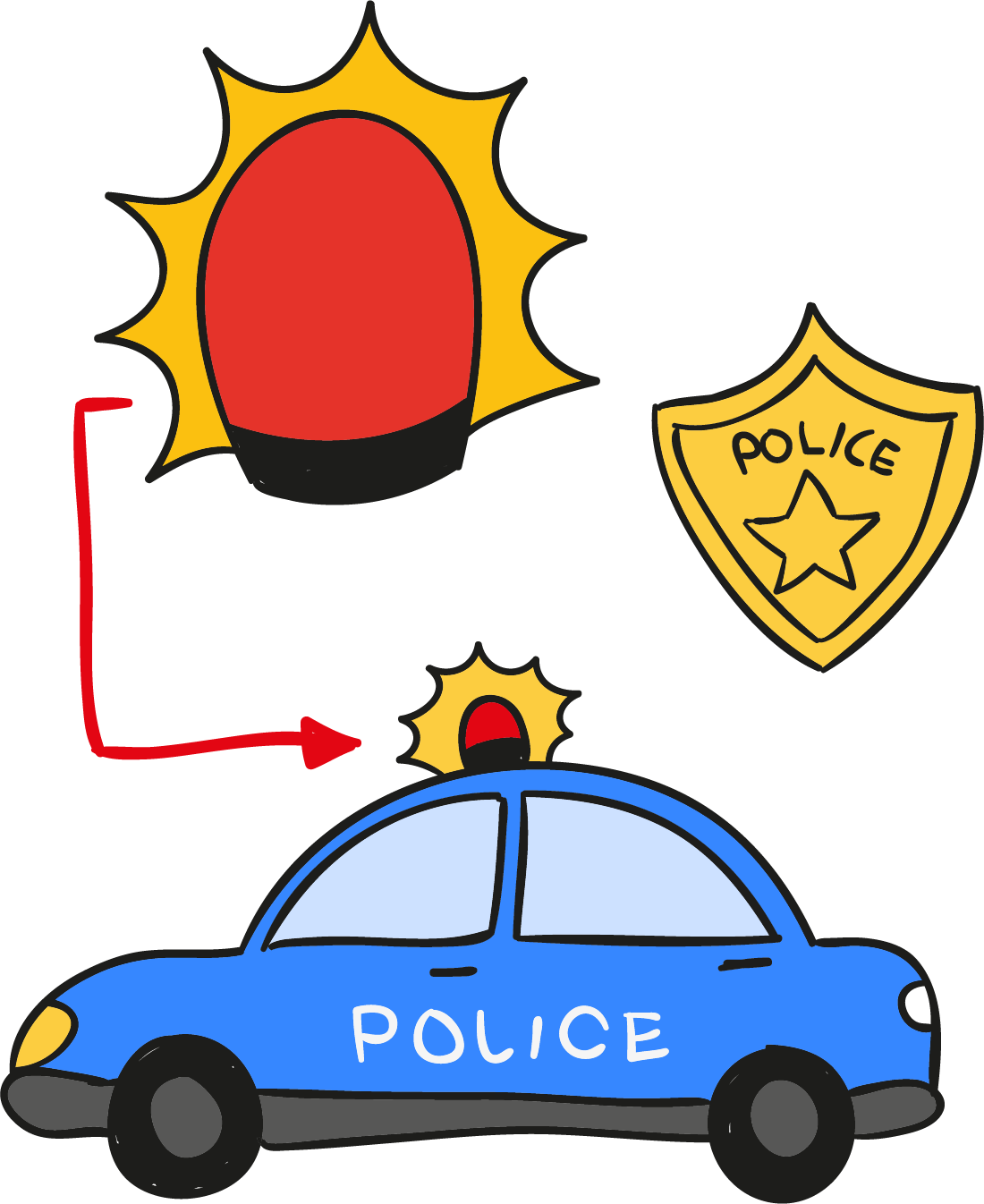 Police Car Euclidean Vector Icon - Police Car Euclidean Vector Icon (1100x1346)
