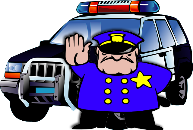 Police Car Personalized Note Cards (640x431)