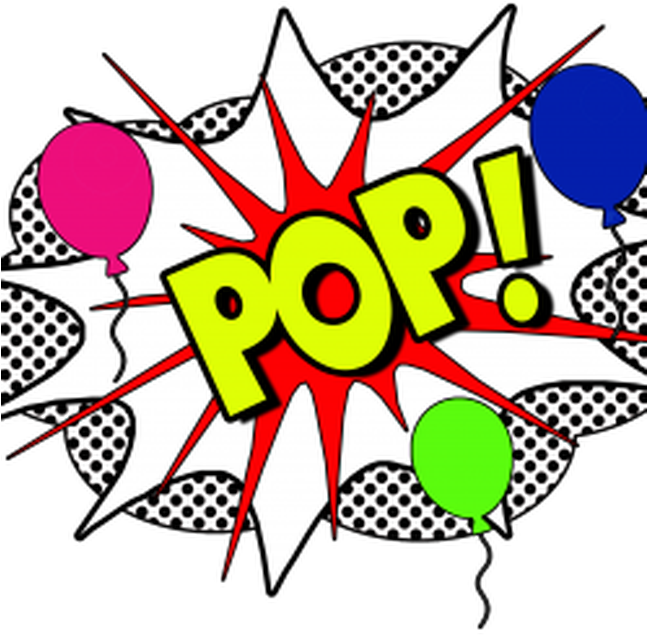 Balloon Pop Clip Art (647x635)