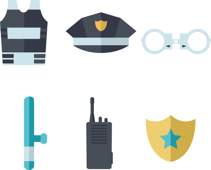 Police Station Police Officer - Vector Space (693x558)