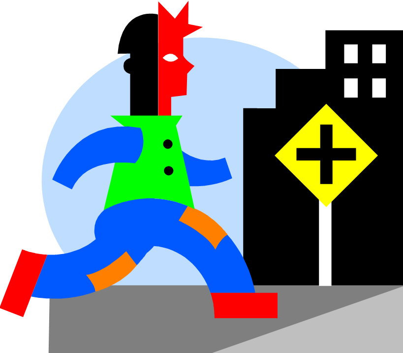 Don't Cross Against The Light In Front Of An Everett - Importancia De La Señalizacion (819x717)