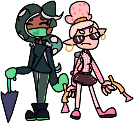 Redrew @joast Designs Of Marina And Pearl As Agent - Hero Mode Pearl Marina (500x500)