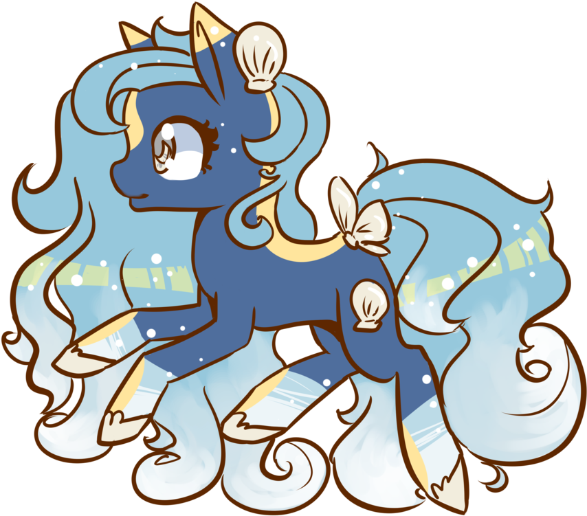Ocean Pony Adopt **auction Closed** By Blueyedred - Mane (1024x909)