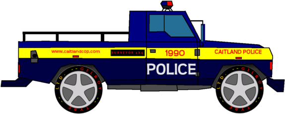 Surveyor Pickup Police Version - Pickup Truck (600x291)