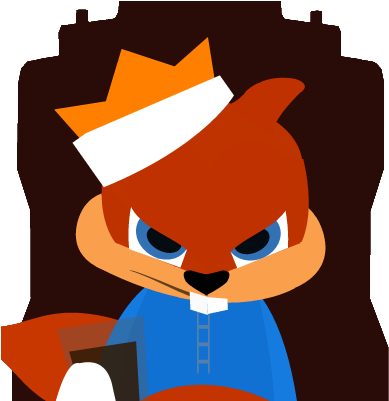 Reference To The Ending Scene Of Conker's Bad Fur Day - Cartoon (400x400)