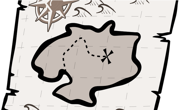 5ra Schnitzeljagd - Treaure Map Shower Curtain (740x350)