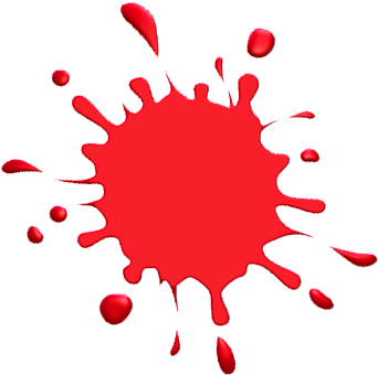 Red Paint Splash Clipart - Red Paint Splat Clip Art (350x350)