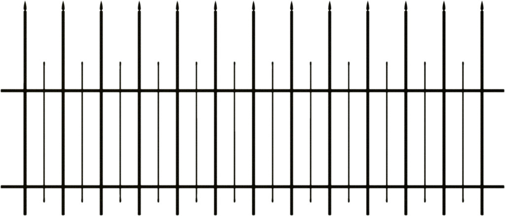 Cemetery Clipart Fence - Spooky Clip Art Fence (1024x439)