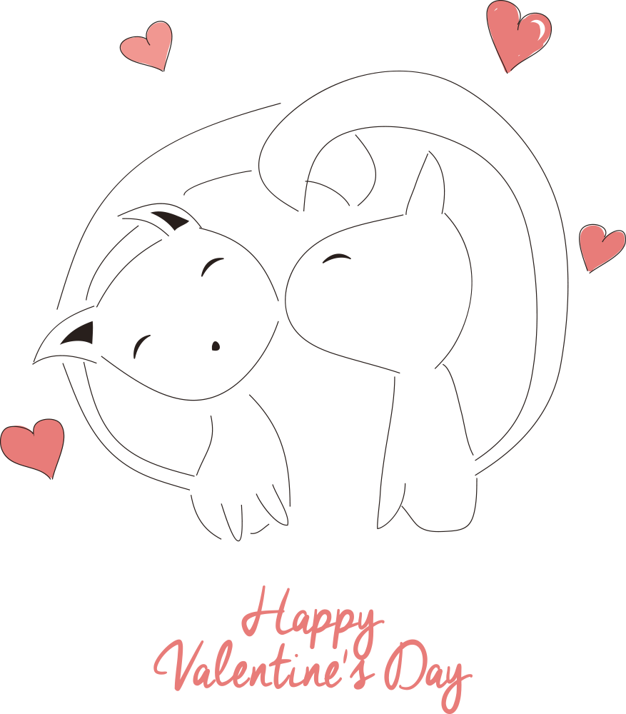 Cat Kitten Love Clip Art - Cat Kitten Love Clip Art (877x1000)